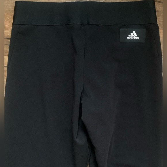 Adidas Floral Theme Leggings exposed elastic waistband Size-S NWOT - Picture 12 of 16